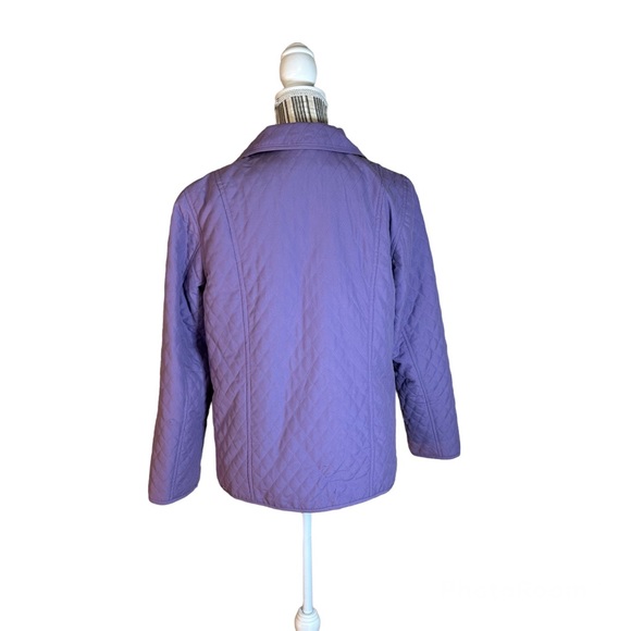 JM Collection Soft Cozy Warm Lavender Purple Quilted Jacket - Picture 4 of 8